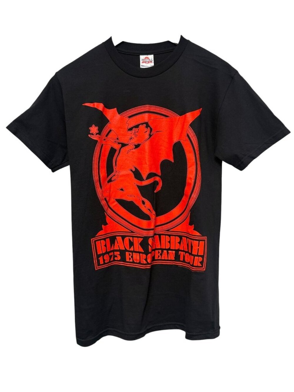 Black Sabbath Band T-Shirt Small Black Graphic Tee European Tour